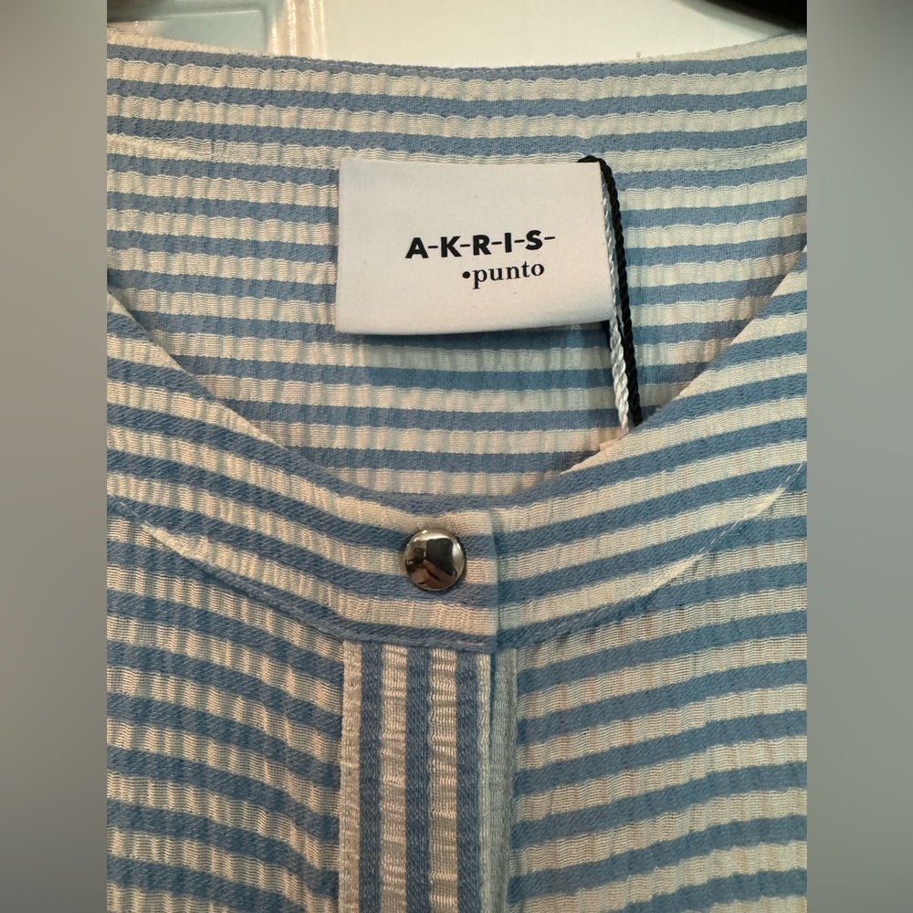 Akris Punto Midi Length Snap Front Belted Shirtdress - Picture 4 of 15